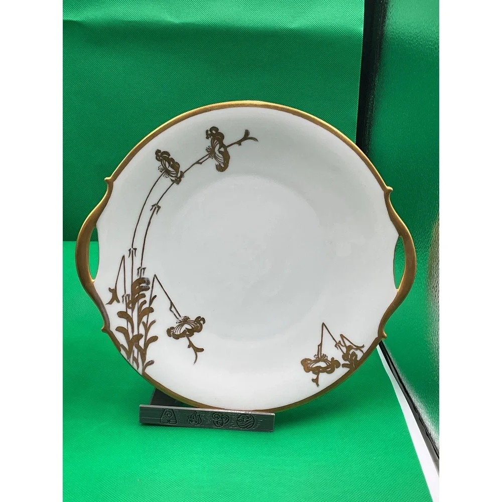 Thomas Vintage Porcelain Platter Set Gold Lily Circa 1939‎
